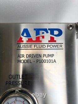 Aussie Fluid Power Hydro Testing Unit With Haskel Asf-35 Air Driven Liquid Pump