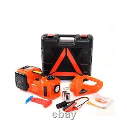 Auto 12V 5T Electric Hydraulic Floor Jack Lift Air Pump Electric Wrench Tool Set