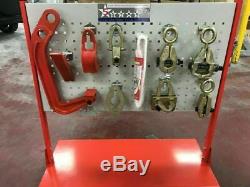 Auto Body Frame Puller Straightener + FREE air pump clamps, Tools Cart set