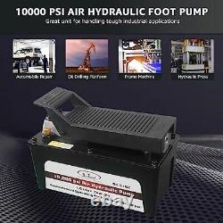 BESTOOL 10000 PSI 1/2 Gal Reservoir Foot-Operated Air Hydraulic Pump for He