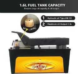 BESTOOL 10,000 PSI, 1/2 Gal Reservoir Foot-Operated Air Hydraulic Pump Black