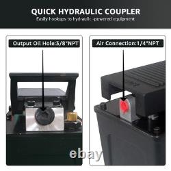 BESTOOL 10,000 PSI, 1/2 Gal Reservoir Foot-Operated Air Hydraulic Pump for