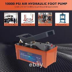 BESTOOL 10,000 PSI, 1/2 Gal Reservoir Foot-Operated Air Hydraulic Pump for He