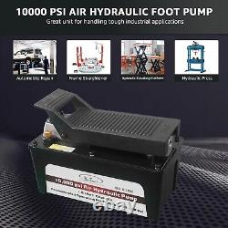 BESTOOL 10,000 PSI, 1/2 Gal Reservoir Foot-Operated Air Hydraulic Pump for He
