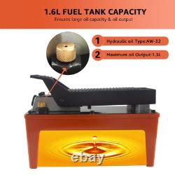 BESTOOL 10,000 PSI, 1/2 Gal Reservoir Foot-Operated Air Hydraulic Pump for He