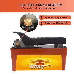 BESTOOL 10,000 PSI, 1/2 Gal Reservoir Foot-Operated Air Hydraulic Pump for He
