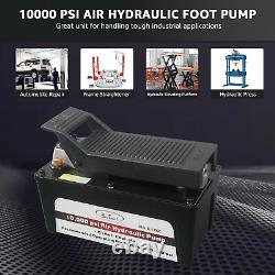 BESTOOL 10,000 PSI, 1/2 Gal Reservoir Foot-Operated Air Hydraulic Pump for Heavy