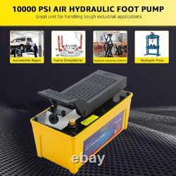 BESTOOL 10,000 PSI, 1/2 Gal Reservoir Foot-operated Air Hydraulic Pump for Heavy