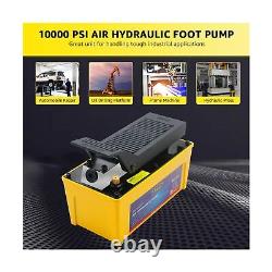 BESTOOL 10,000 PSI, 1/2 Gal Reservoir foot-operated air hydraulic pump for He