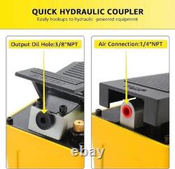 BESTOOL 10,000 PSI Air Hydraulic Pump, 1/2 Gal Reservoir & Foot Actuated Control