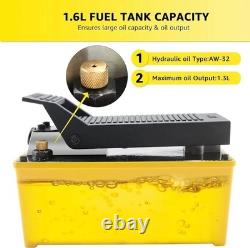 BESTOOL 10,000 PSI Air Hydraulic Pump, 1/2 Gal Reservoir & Foot Actuated Control