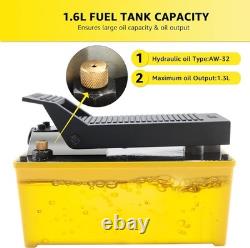 BESTOOL 10,000 PSI Air Hydraulic Pump, 1/2 Gal Reservoir & Foot Actuated Control