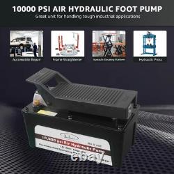 BESTOOL 10,000 PSI Air Hydraulic Pump, 1/2 Gal Reservoir, Foot-Operated Black