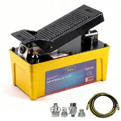 BESTOOL 10,000 PSI Air Hydraulic Pump Kit, 1/2 Gal, Hose & 2 Quick Couplers