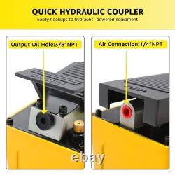 BESTOOL 10,000 PSI Air Hydraulic Pump Kit, 1/2 Gal, Hose & 2 Quick Couplers