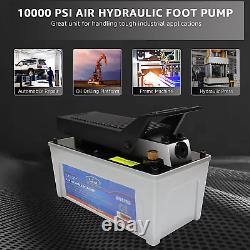 BESTOOL Air Hydraulic Pump 10000 PSI Hydraulic Foot Pump Pressure 1/2 Gal A