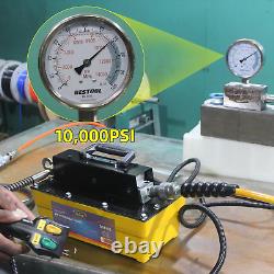BESTOOL Air Hydraulic Pump 10,000 PSI, Hydraulic Pump with Remote Control Actuat