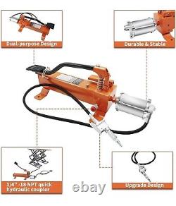 BESTOOL Upgrade Portable Power Dual-Purpose Air/Foot Hydraulic Pump 10,000 PSI