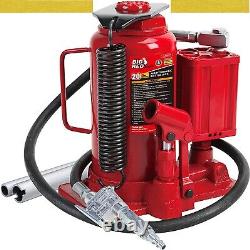 BIG RED Torin 20 Ton Pneumatic Air Hydraulic Bottle Jack with Manual Hand Pump