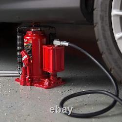BIG RED Torin 20 Ton Pneumatic Air Hydraulic Bottle Jack with Manual Hand Pump