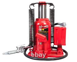 Big Red Air Hydraulic Bottle Jack 20 Ton Manual Hand Pump Automotive Car Lifting