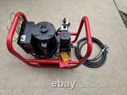 Burndy EPAC10 10,000psi Electric Hydraulic Pump with Air Foot Switch Working Used Burndy EPAC10 10,000psi Electric Hydraulic Pump with Air Foot Switch Working Used