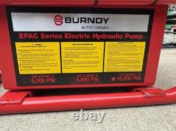 Burndy EPAC10 10,000psi Electric Hydraulic Pump with Air Foot Switch Working Used Burndy EPAC10 10,000psi Electric Hydraulic Pump with Air Foot Switch Working Used