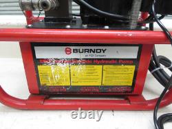 Burndy EPAC10 10,000psi Electric Hydraulic Pump with Air Foot Switch Working Used