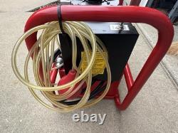 Burndy EPAC10 10,000psi Electric Hydraulic Pump with Air Foot Switch Working Used