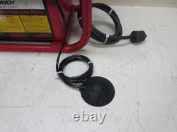 Burndy EPAC10 10,000psi Electric Hydraulic Pump with Air Foot Switch Working Used