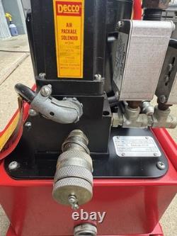 Burndy EPAC10 10,000psi Electric Hydraulic Pump with Air Foot Switch Working Used