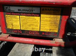 Burndy EPAC10 Electric Hydraulic Pump 10,000PSI With Air Control Safety