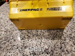 CLEAN Enerpac TURBO II PATG1102N AIR OPERATED HYDRAULIC FOOT PUMP-10000 psi (1)