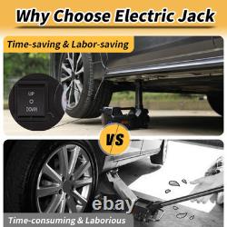 Car Jacks 5Ton 12V Hydraulic Jack with Tire Air Pump and LED Light, Car Jack L