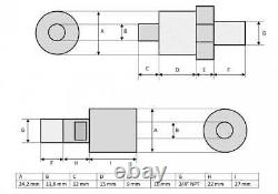 Compressed Air Driven Pump, Single-acting Hollow Ram Cylinder (20T-2) B-70BQ+Y