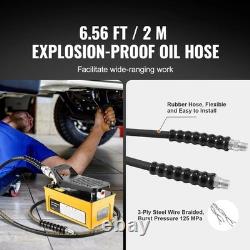 Durable 10000 PSI Air Hydraulic Pump Aluminum 0.42 Gal Oil Reservoir Foot