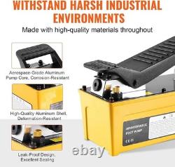 Durable 10000 PSI Air Hydraulic Pump Aluminum 0.42 Gal Oil Reservoir Foot