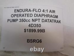 ENDURA-FLO 41 AIR OPERATED DIAPHRAGM PUMP 350cc NPT DATATRAK 4D350 BSRG6