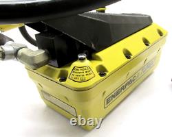 ENERPAC #PAT1102N AIR HYDRAULIC PUMP & #RC156 15-TON HYDRAULIC CYLINDER with VALVE
