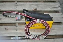 ENERPAC PATG-1102N TURBO II HYDRAULIC PUMP WithGAUGE & 15 FT HOSE & coupler set