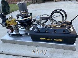 ENERPAC TURBO II AIR HYDRAULIC PUMP With TELEDYNE SPRAGUE AIR DRIVEN PUM