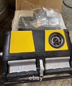 ENERPAC XA11G Air Powered Hydraulic Pump, 10K PSI With Gauge New! Fast Shipping