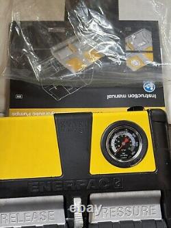 ENERPAC XA11G Air Powered Hydraulic Pump, 10K PSI With Gauge New! Fast Shipping