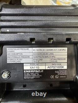 ENERPAC XA11G Air Powered Hydraulic Pump, 10K PSI With Gauge New! Fast Shipping