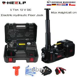 E-HEELP Electric Hydraulic Floor Car Jack Lift Jack with Tire Inflator Air Pump