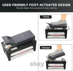 Efficient Foot-Operated Hydraulic Pump 10,000 PSI, Ideal for Auto Repair