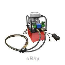 Electric Air Pumper Double Acting Hydraulic Pump Solenoid Valve 8L Oil Power