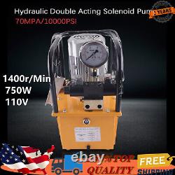 Electric Driven Hydraulic Pump Power Pack Solenoid Valve Double Acting 110V 750W