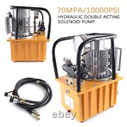 Electric Driven Hydraulic Pump Power Unit Double-acting with 1.8M Oil Hose AC 110V