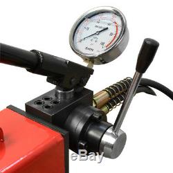 Electric Manual Air Pumper Double Acting Hydraulic Hand Pump MH8 Pressure Gauge
